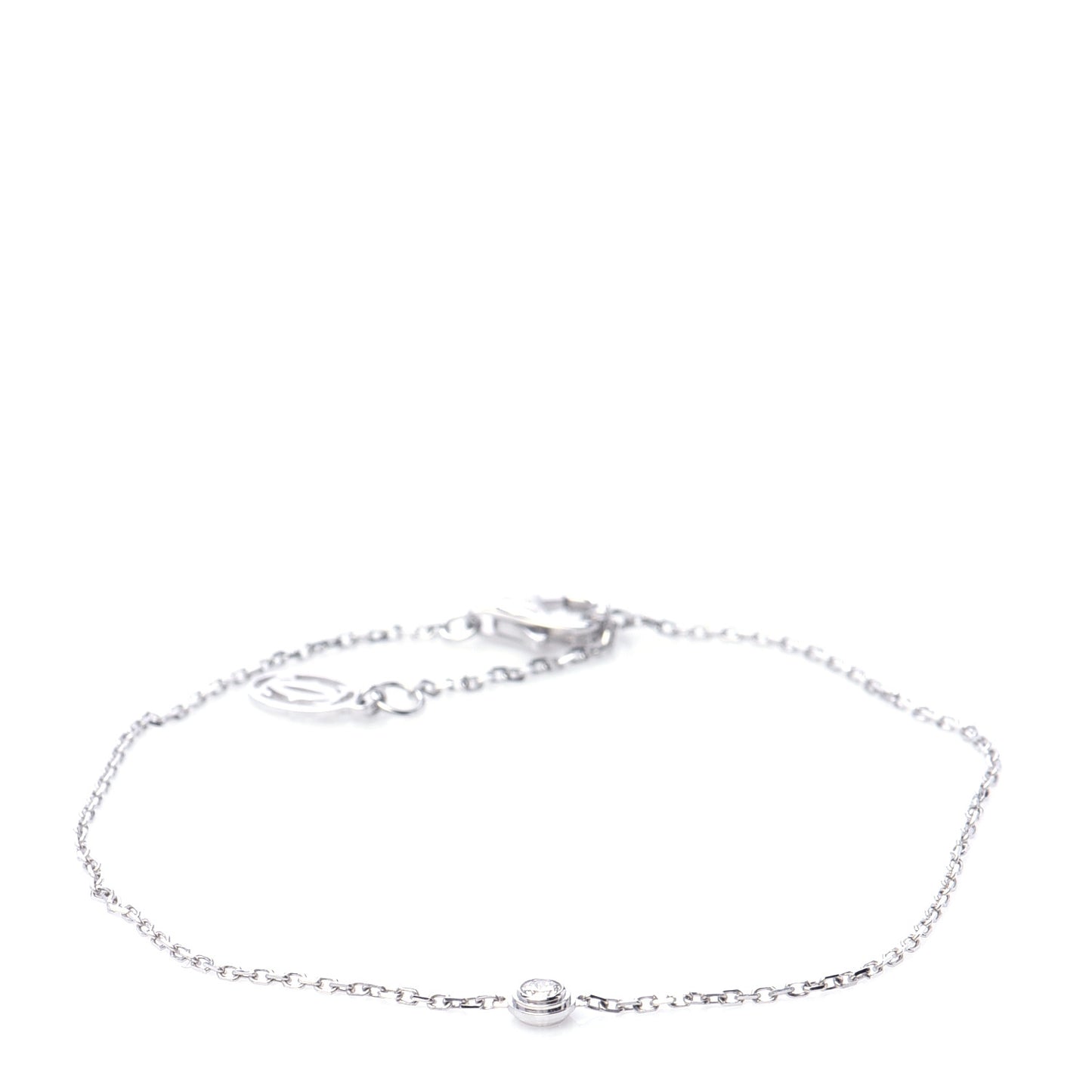 18K White Gold Diamond XS D'Amour Bracelet