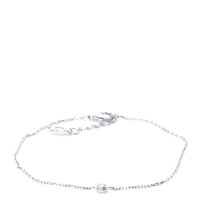 Cartier 18K White Gold Diamond XS D'Amour Bracelet 1 of 7