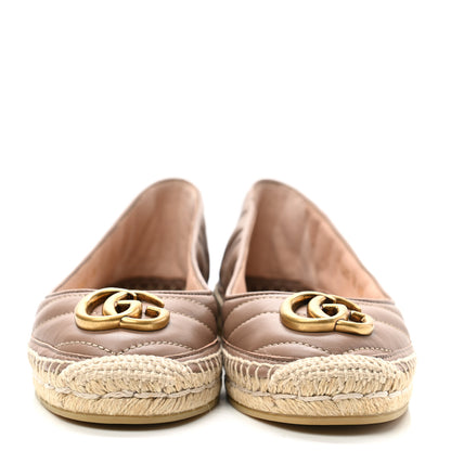 Gucci Nappa Matelasse GG Marmont Espadrilles 36 Porcelain Rose 2 of 9