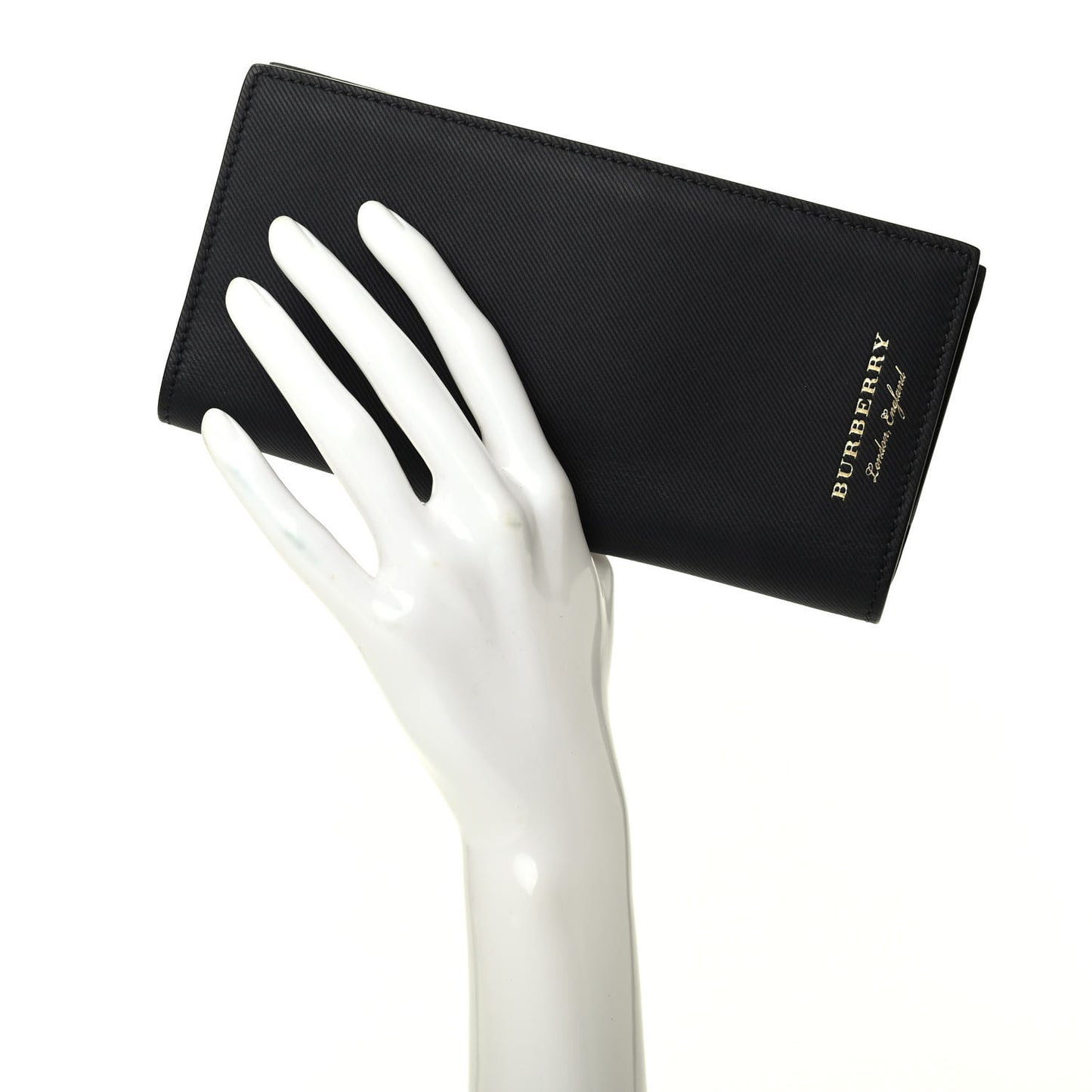 Calfskin Continental Flap Wallet Black