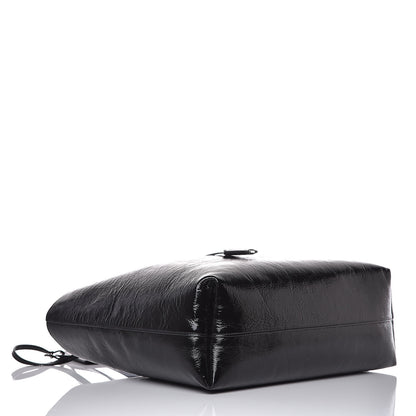 Saint Laurent Textured Patent Large Shopping Tote Black 5 of 12