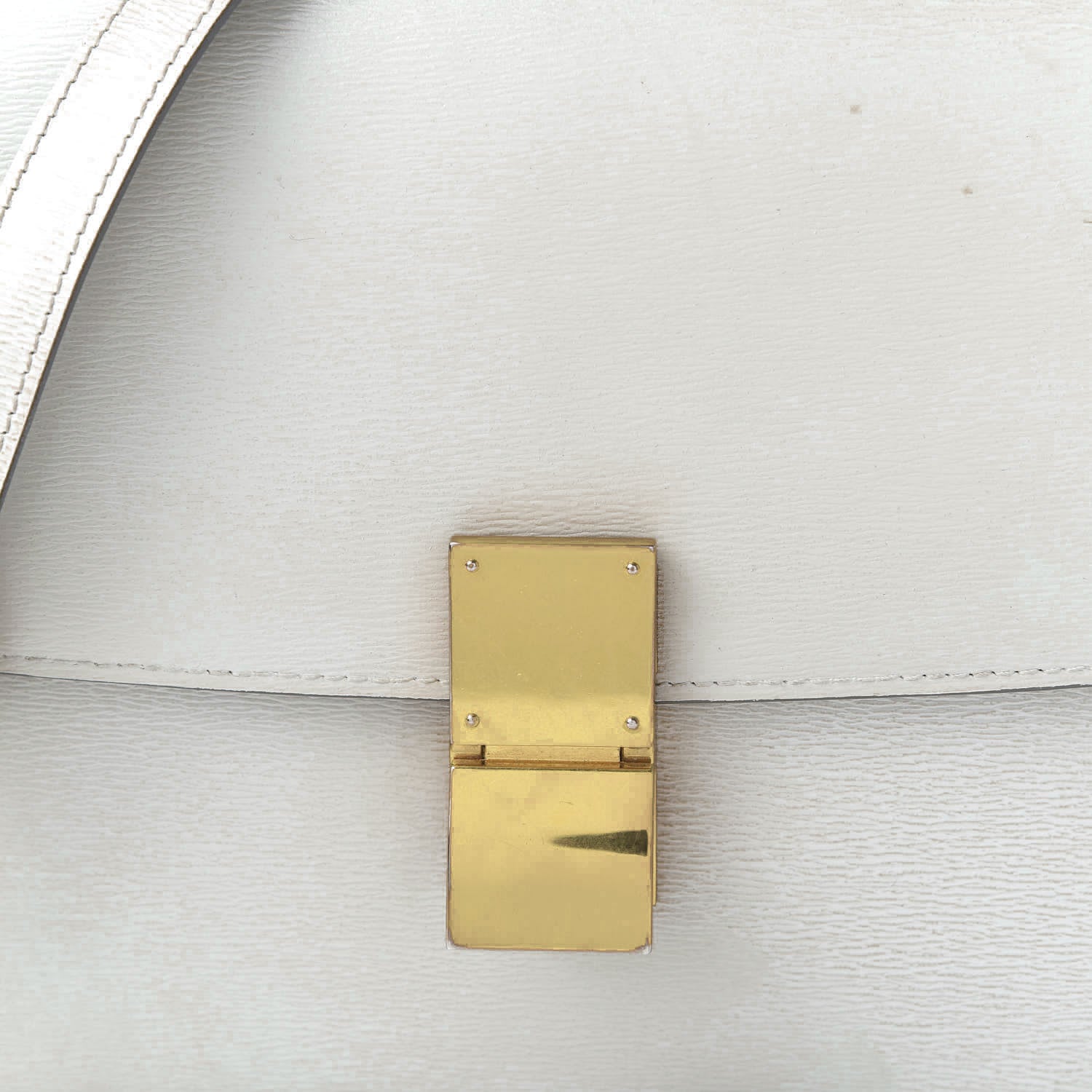 Celine Liege Calfskin Medium Classic Box Flap Bag Pale Grey 10 of 11