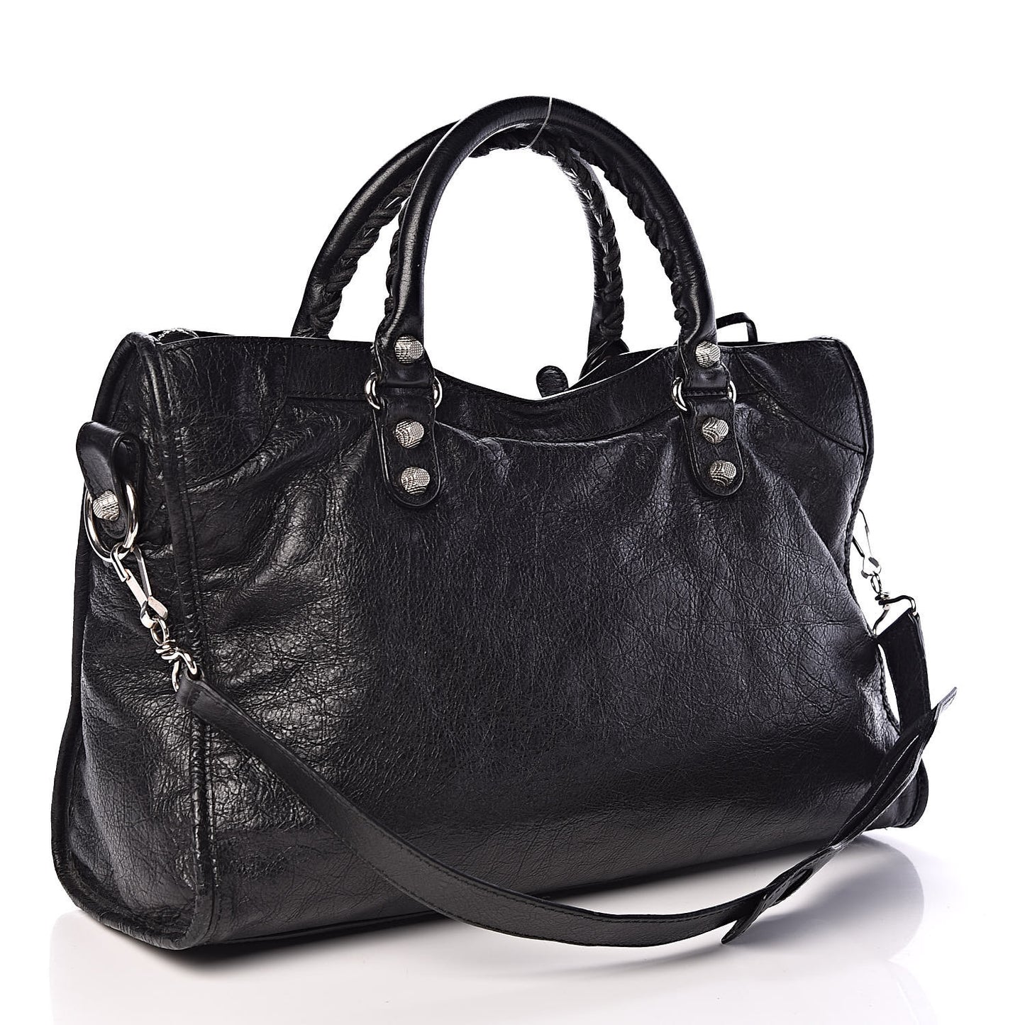 Agneau Giant 12 Silver Hardware City Black
