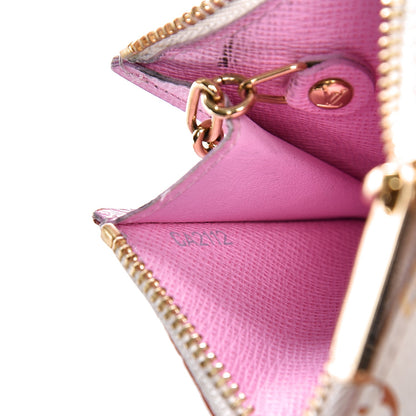 Louis Vuitton Monogram Multicolor Key Pouch White Litchi 7 of 8