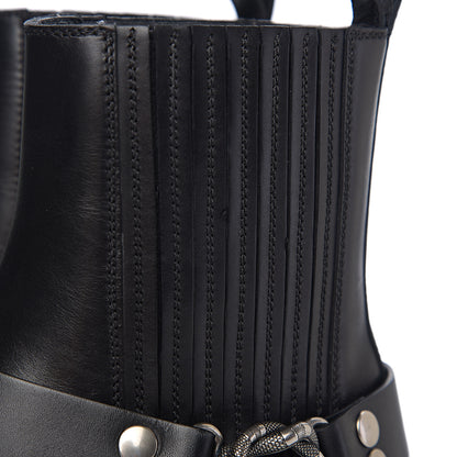 Gucci Calfskin Mens Harness Ankle Boots 8.5 Black 8 of 9