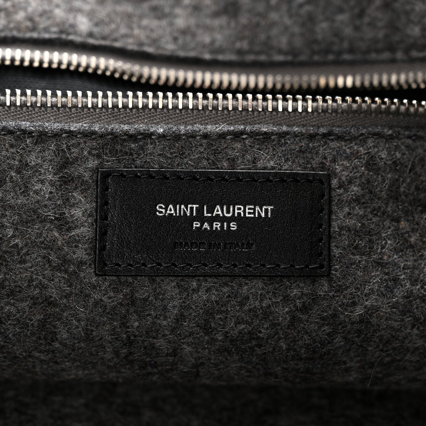 Wool Calfskin Rive Gauche Tote Grey