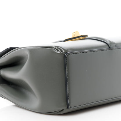 Celine Satinated Calfskin Mini 16 Top Handle Bag Grey 12 of 13