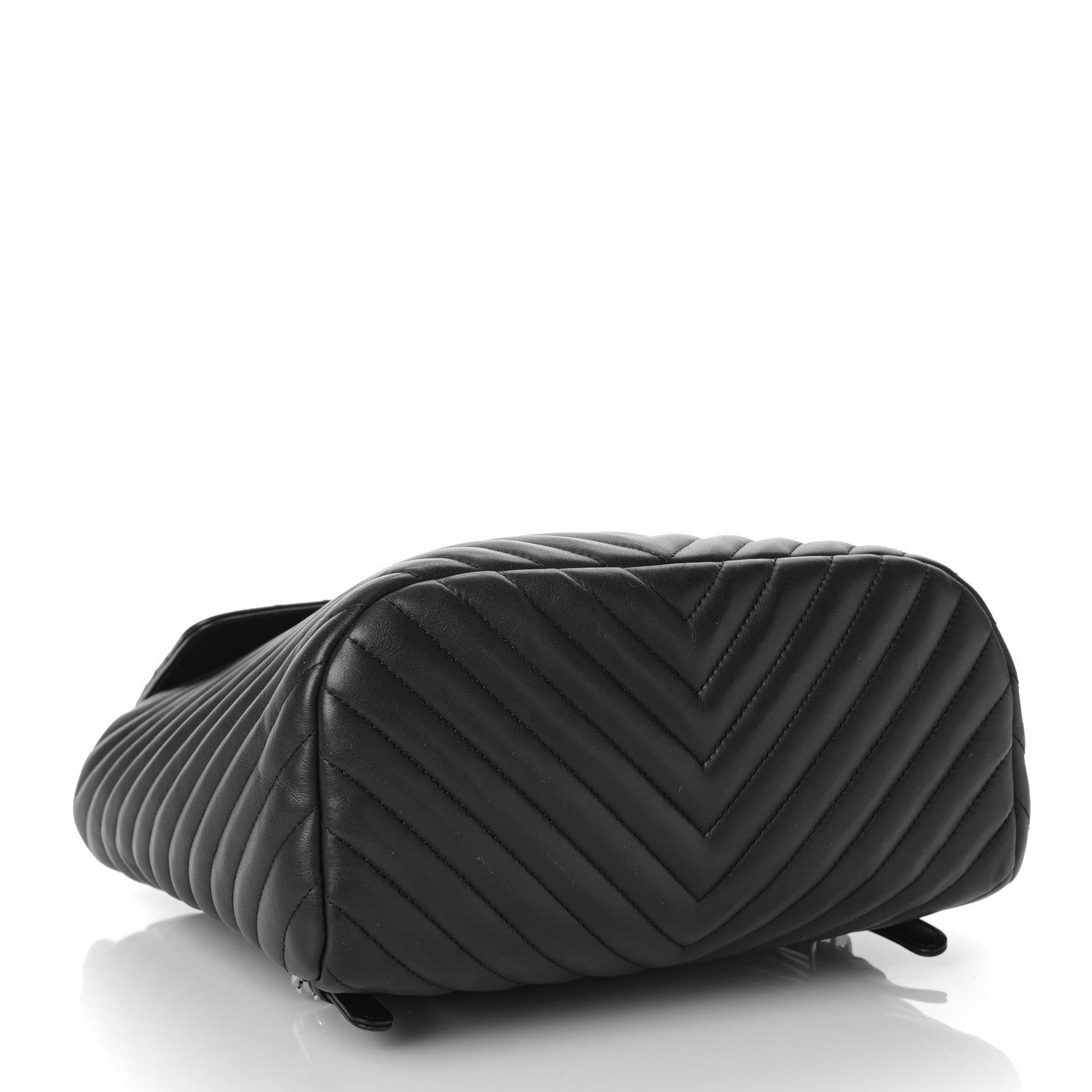 Chanel Calfskin Chevron Quilted Large Urban Spirit Backpack Black 4 of 9