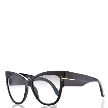 Tom Ford Acetate Anoushka Cat Eye Sunglasses TF371 Black 1 of 8