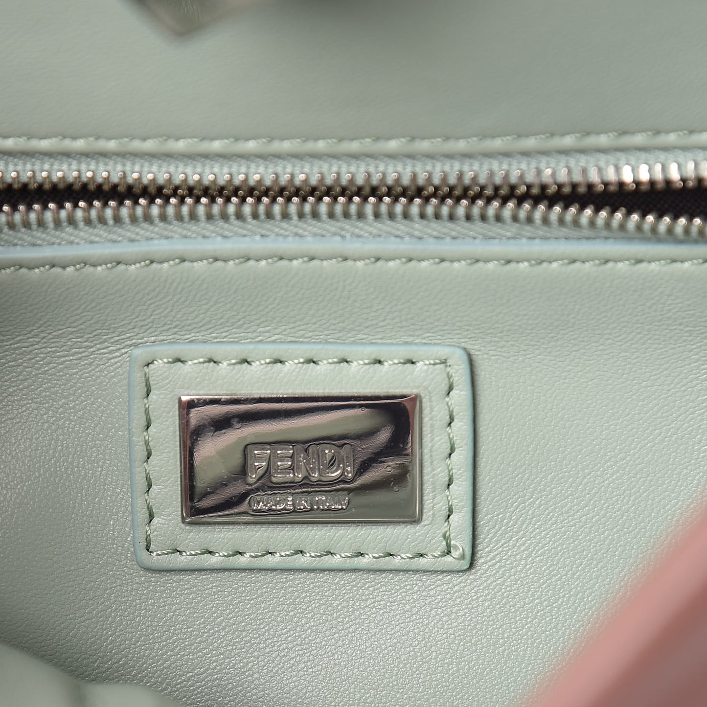 Nappa Colorblock Mini Peekaboo Iconic Satchel English Rose Plaster Oxigen