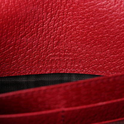 Gucci GG Supreme Monogram Web Queen Margaret Chain Wallet Red 7 of 12