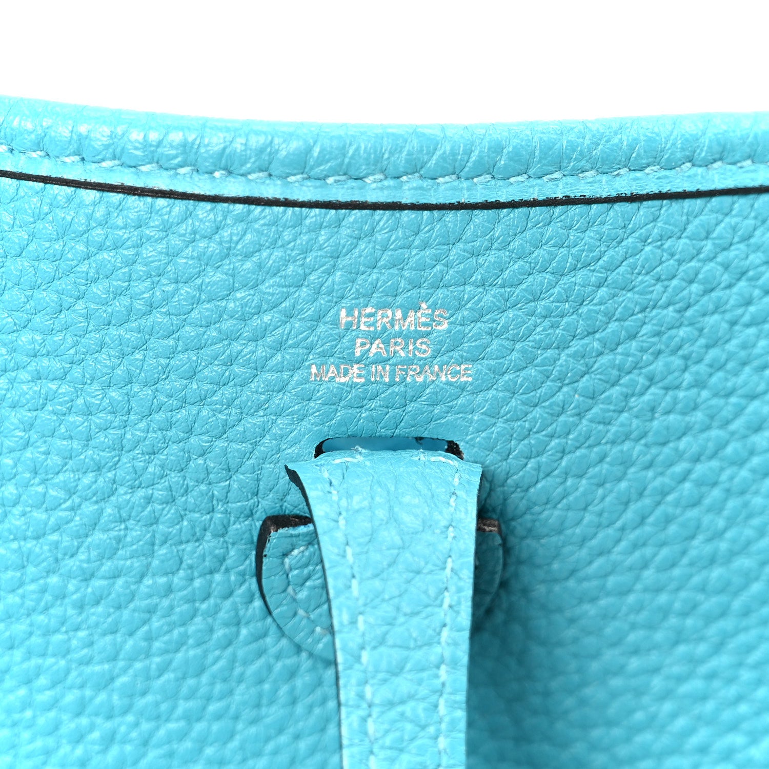 Hermes Taurillon Clemence Amazone Evelyne TPM Turquoise Colvert 6 of 11