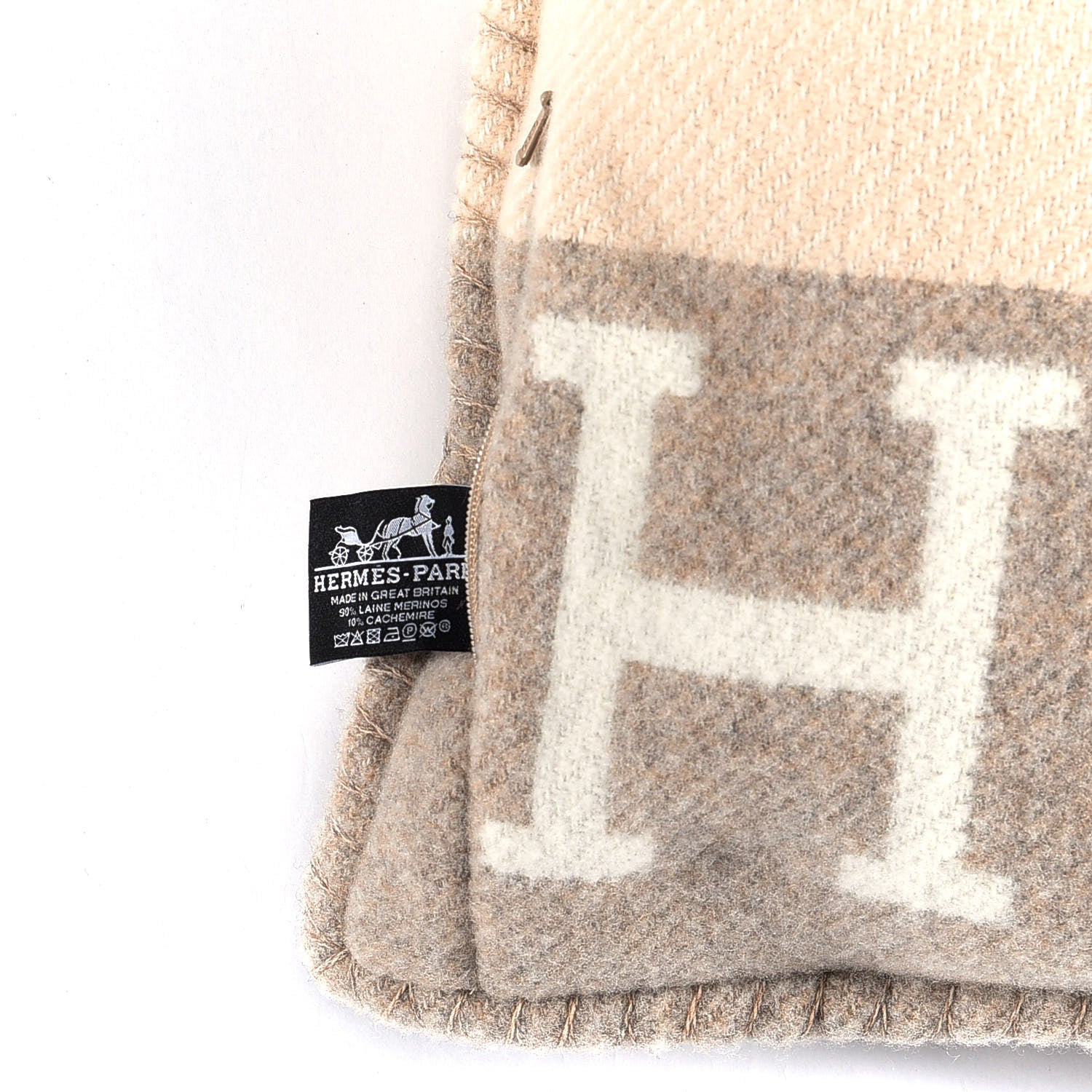 Hermes Wool Cashmere Avalon III Pillow PM Coco Camomille 3 of 3