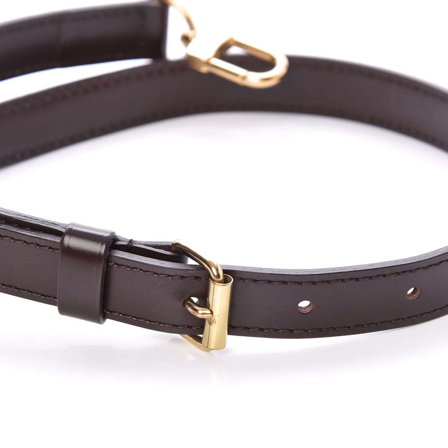 Calfskin Adjustable Speedy Bandouliere Shoulder Strap Brown