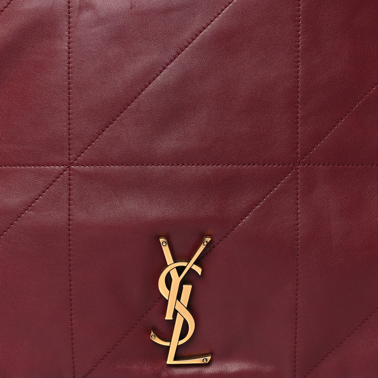 Lambskin Matelasse Monogram Large Jamie 4.3 New Dark Bordeaux