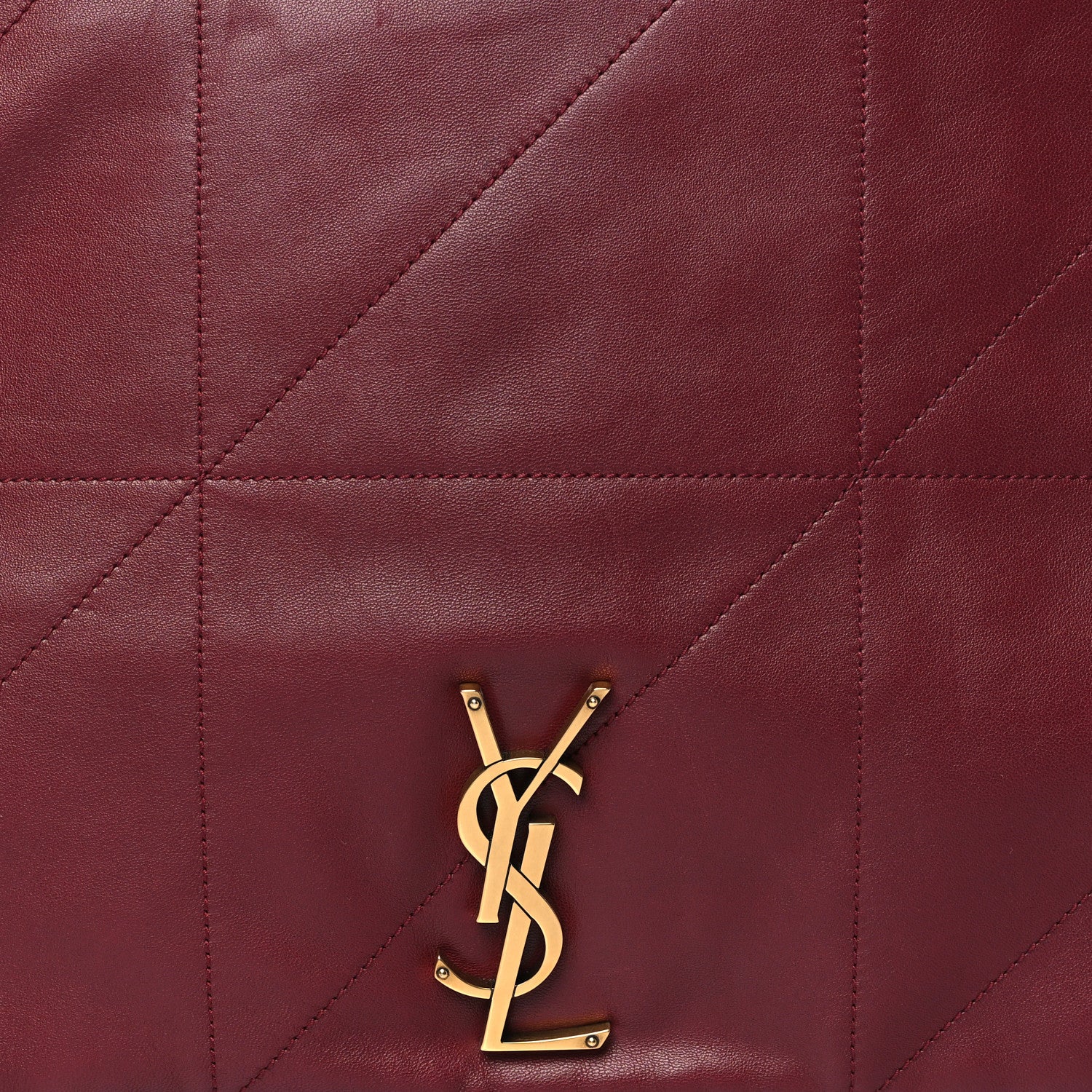 Saint Laurent Lambskin Matelasse Monogram Large Jamie 4.3 New Dark Bordeaux 8 of 10
