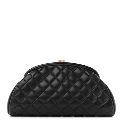 Chanel Lambskin Quilted Timeless Clutch Black 1 of 10