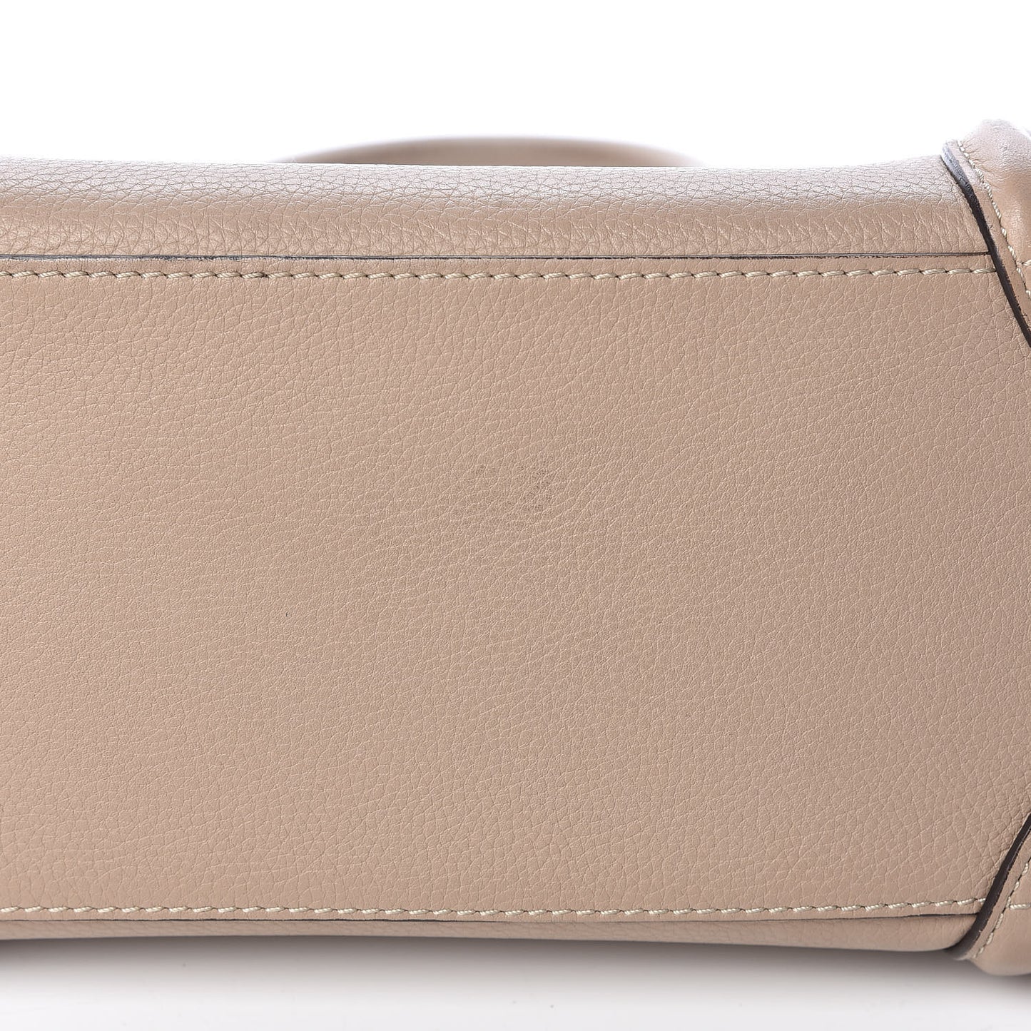 Drummed Calfskin Micro Luggage Dune