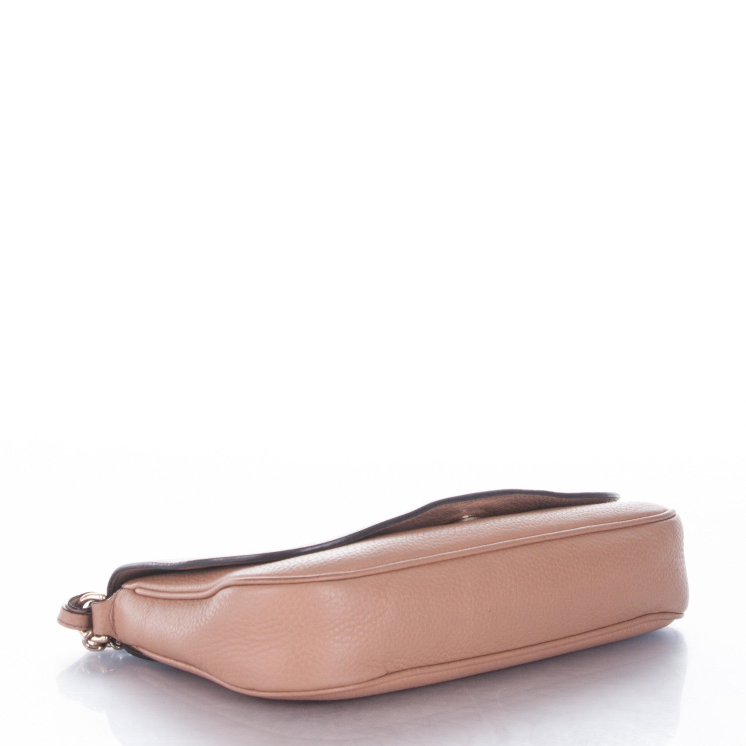 Gucci Pebbled Calfskin Medium Soho Flap Crossbody Camelia 4 of 7