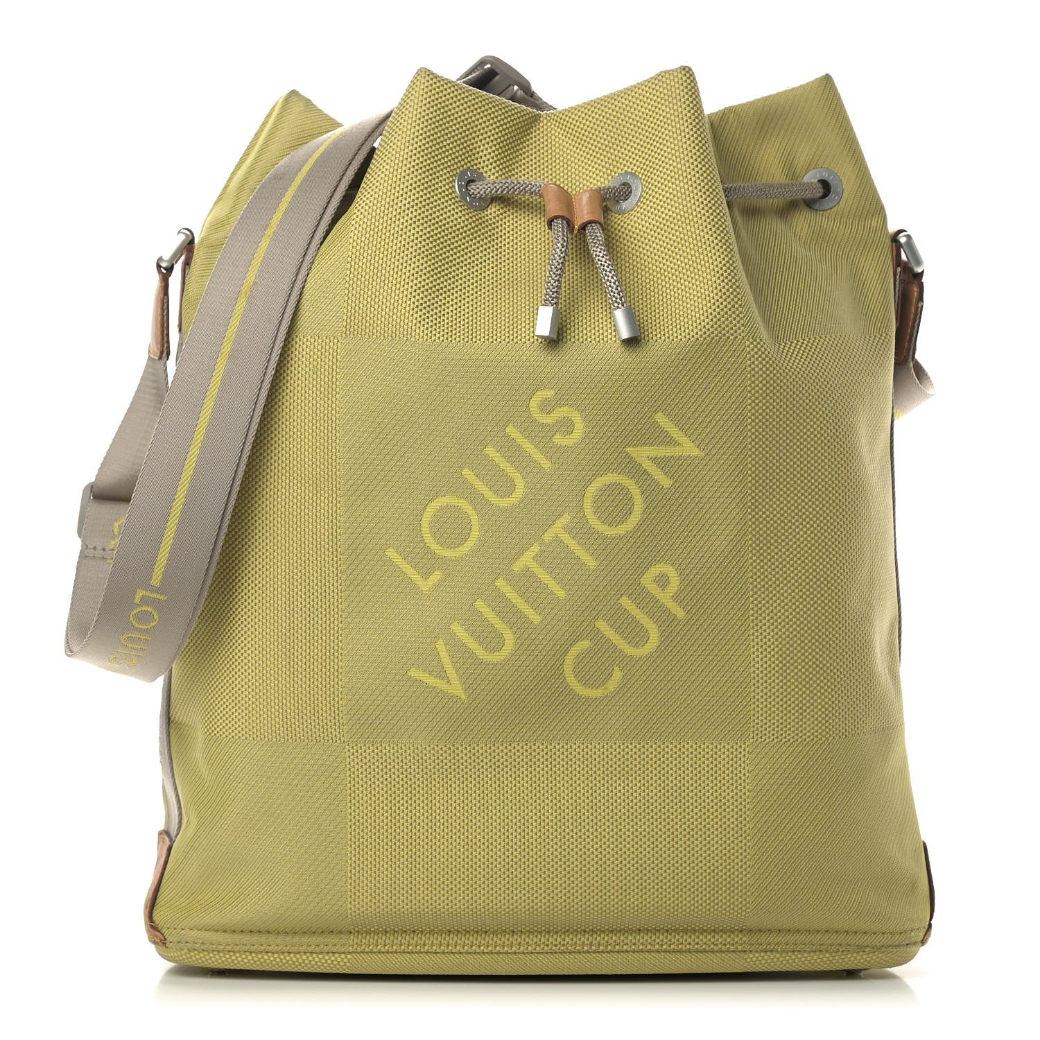 Louis Vuitton Damier Geant Americas Cup Volunteer Bag Yellow 1 of 14