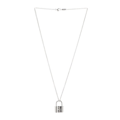 Tiffany Sterling Silver 1837 Lock Charm Pendant Necklace 3 of 5