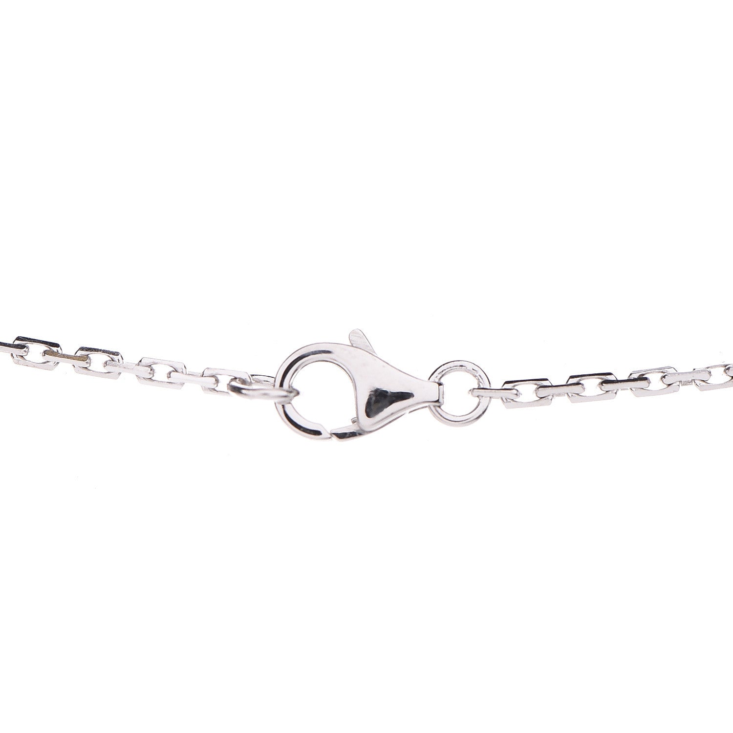 Cartier 18K White Gold Diamond Interlocking LOVE Necklace 4 of 8