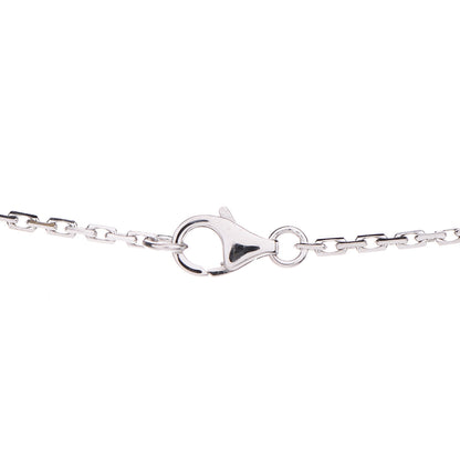 Cartier 18K White Gold Diamond Interlocking LOVE Necklace 4 of 8