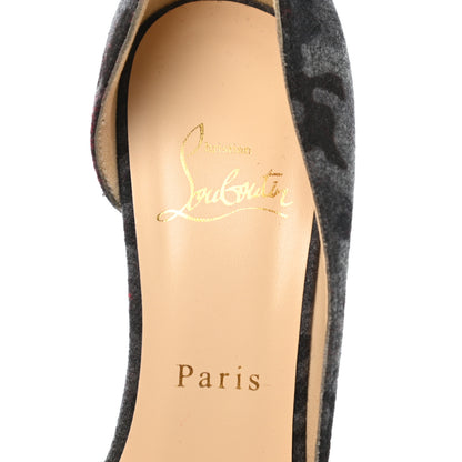 Christian Louboutin Flanelle Camouflage Iriza 100 Pumps 38 Fusain 7 of 8