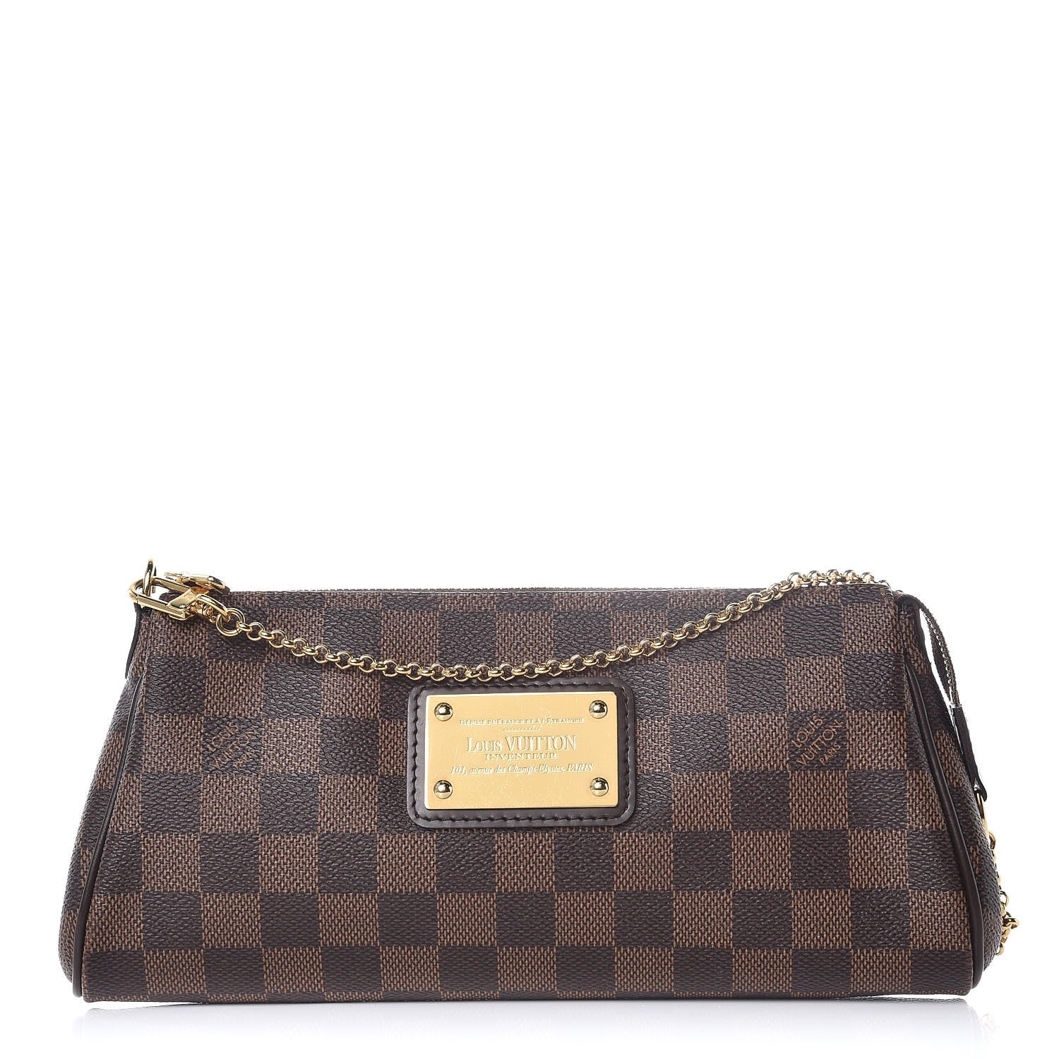 Louis Vuitton Damier Ebene Eva Clutch 1 of 7