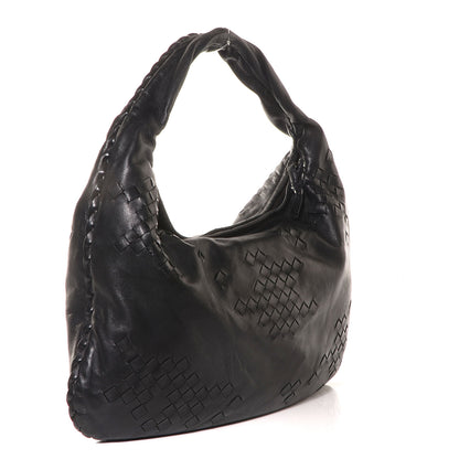 Bottega Veneta Nappa Intrecciato Patchwork Medium Hobo Black 3 of 8