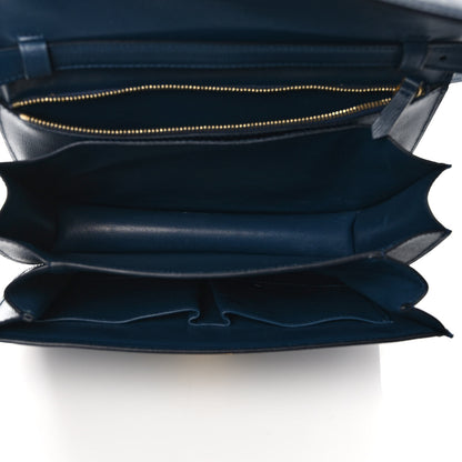 Celine Liege Calfskin Medium Classic Box Flap Bag Abyss Blue 5 of 10