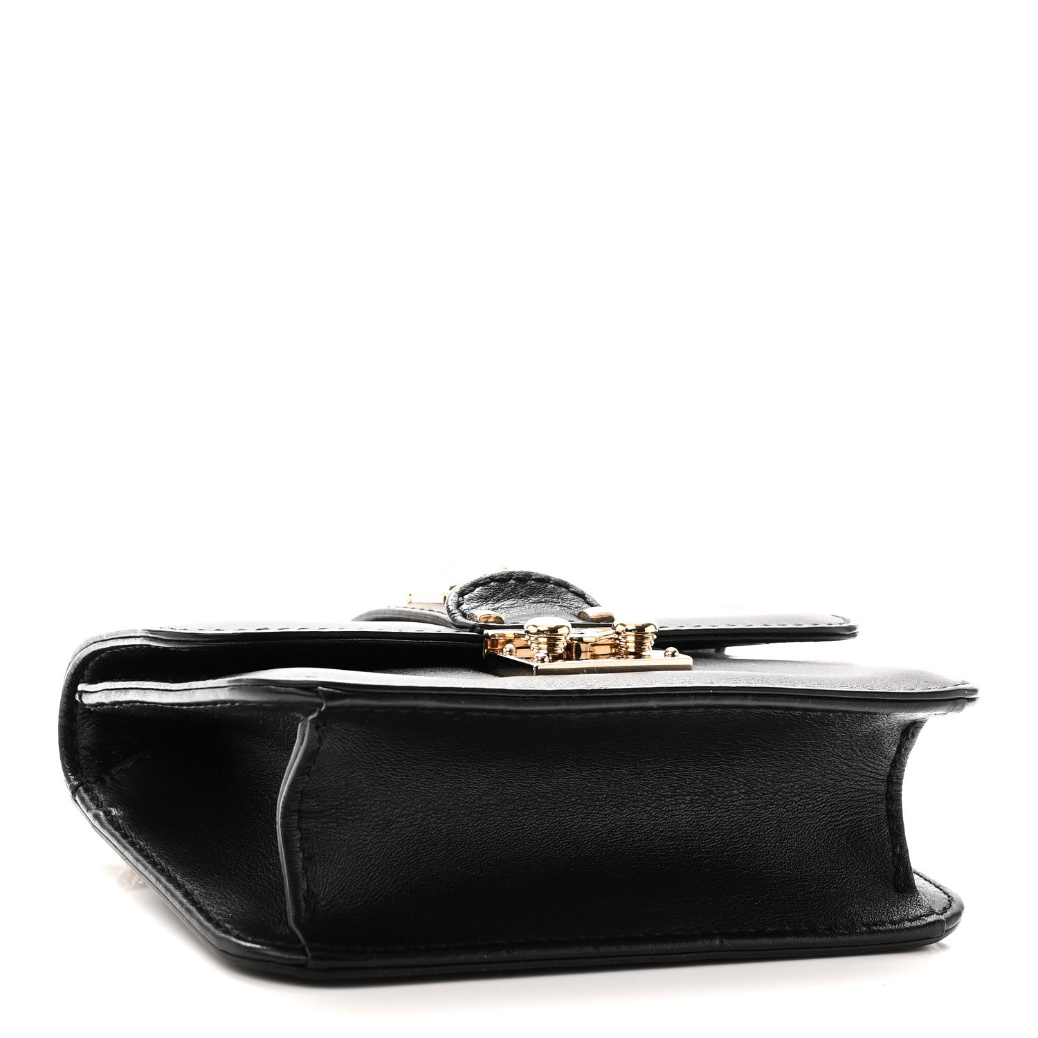 Valentino Garavani Vitello Mini Glam Lock Rockstud Flap Black 4 of 9