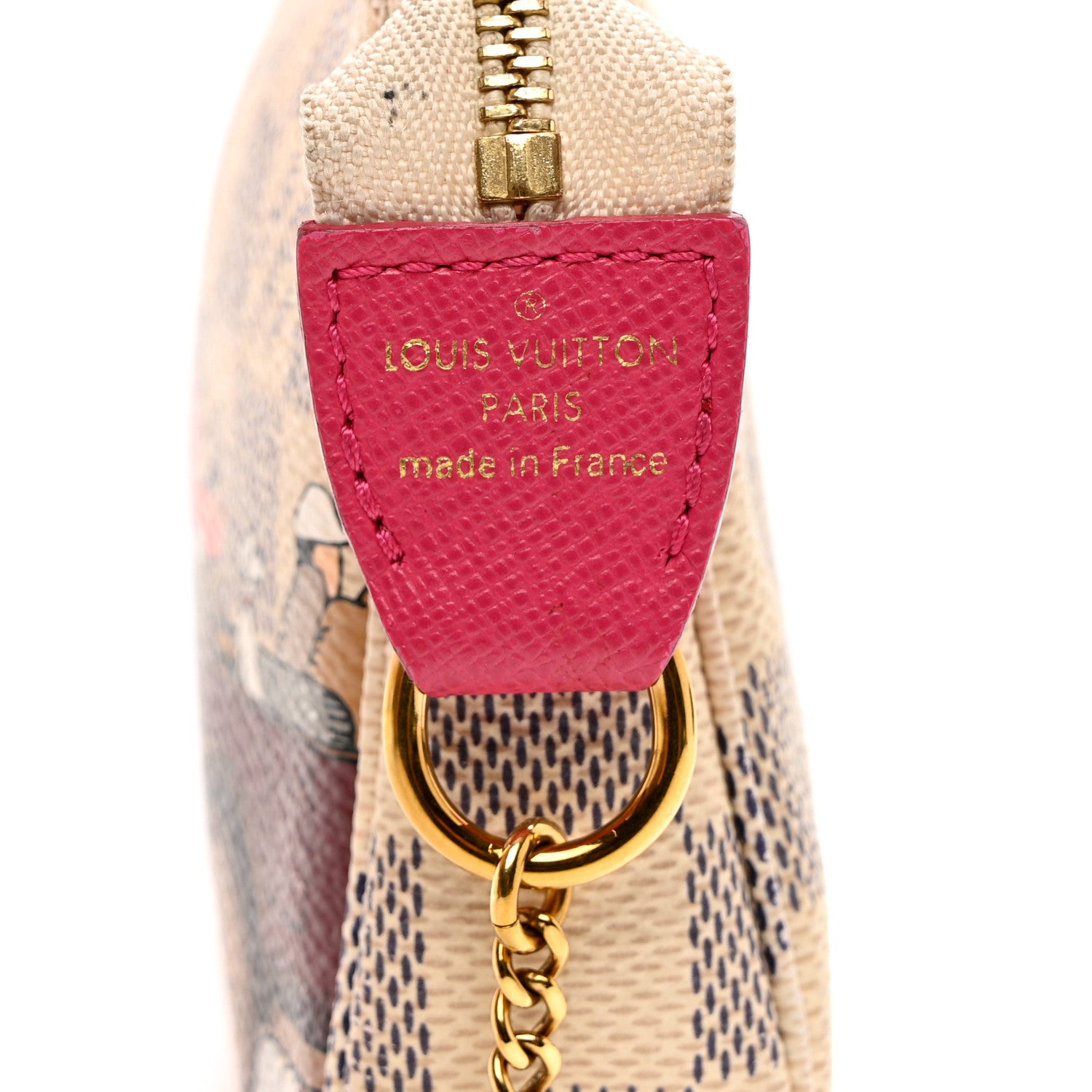 Louis Vuitton Damier Azur 2015 Christmas Animation Mini Pochette Accessories 7 of 9