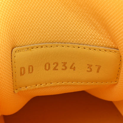 Louis Vuitton Nubuck Grained Calfskin Womens LV Trainer Sneakers 37 Yellow 10 of 10