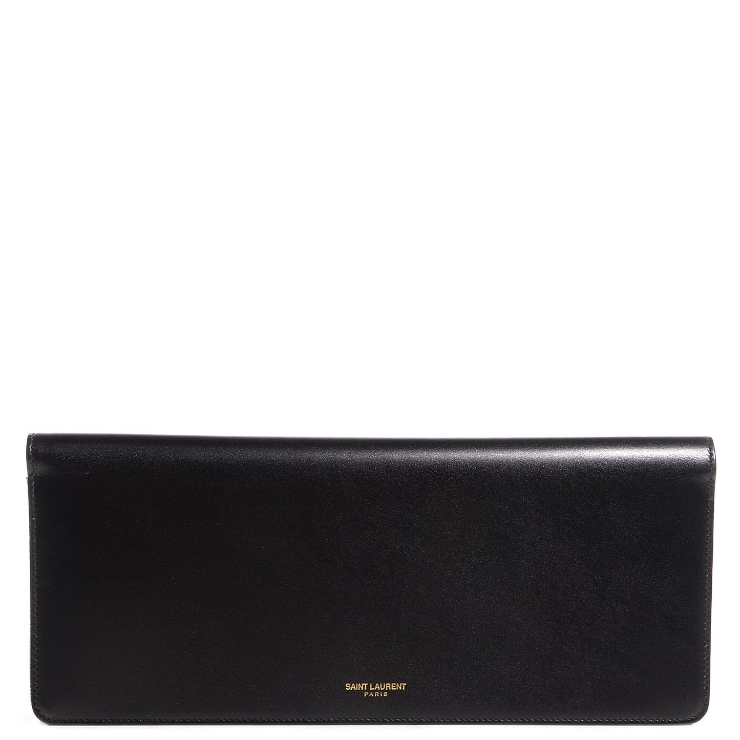 Veau Leather Suede Travel Wallet Black