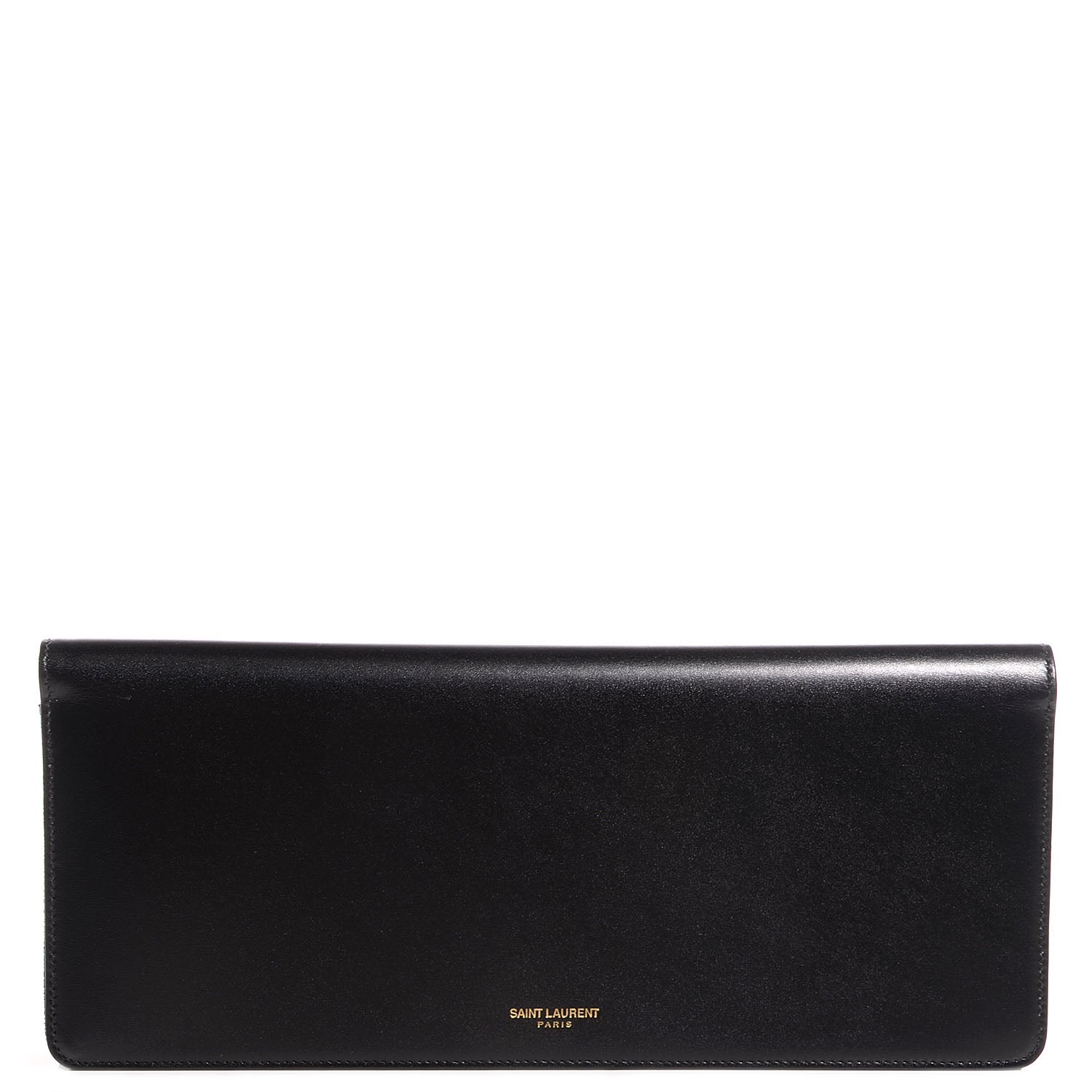 Saint Laurent Veau Leather Suede Travel Wallet Black 1 of 7
