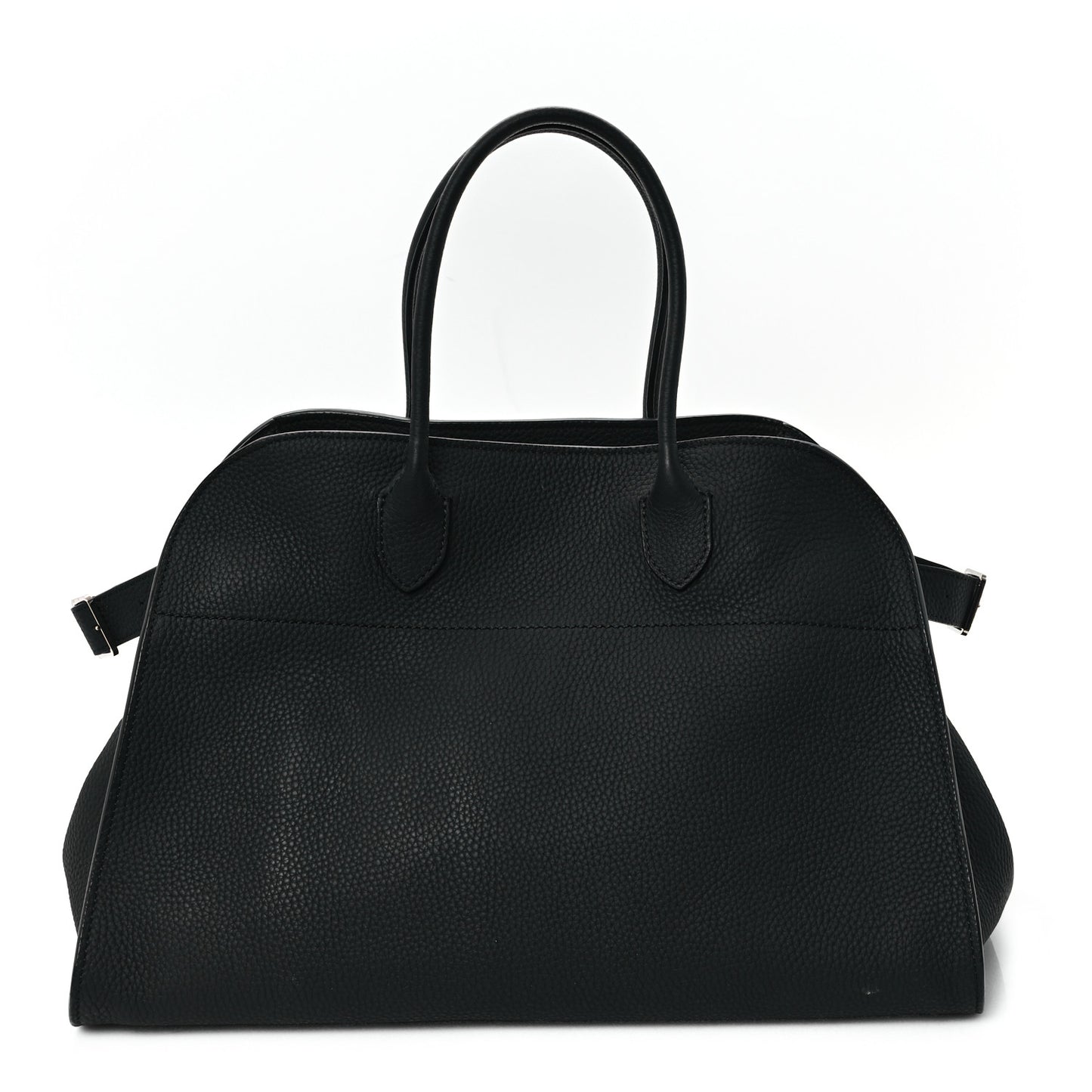 Matte Grained Calfskin Soft Margaux 15 Black