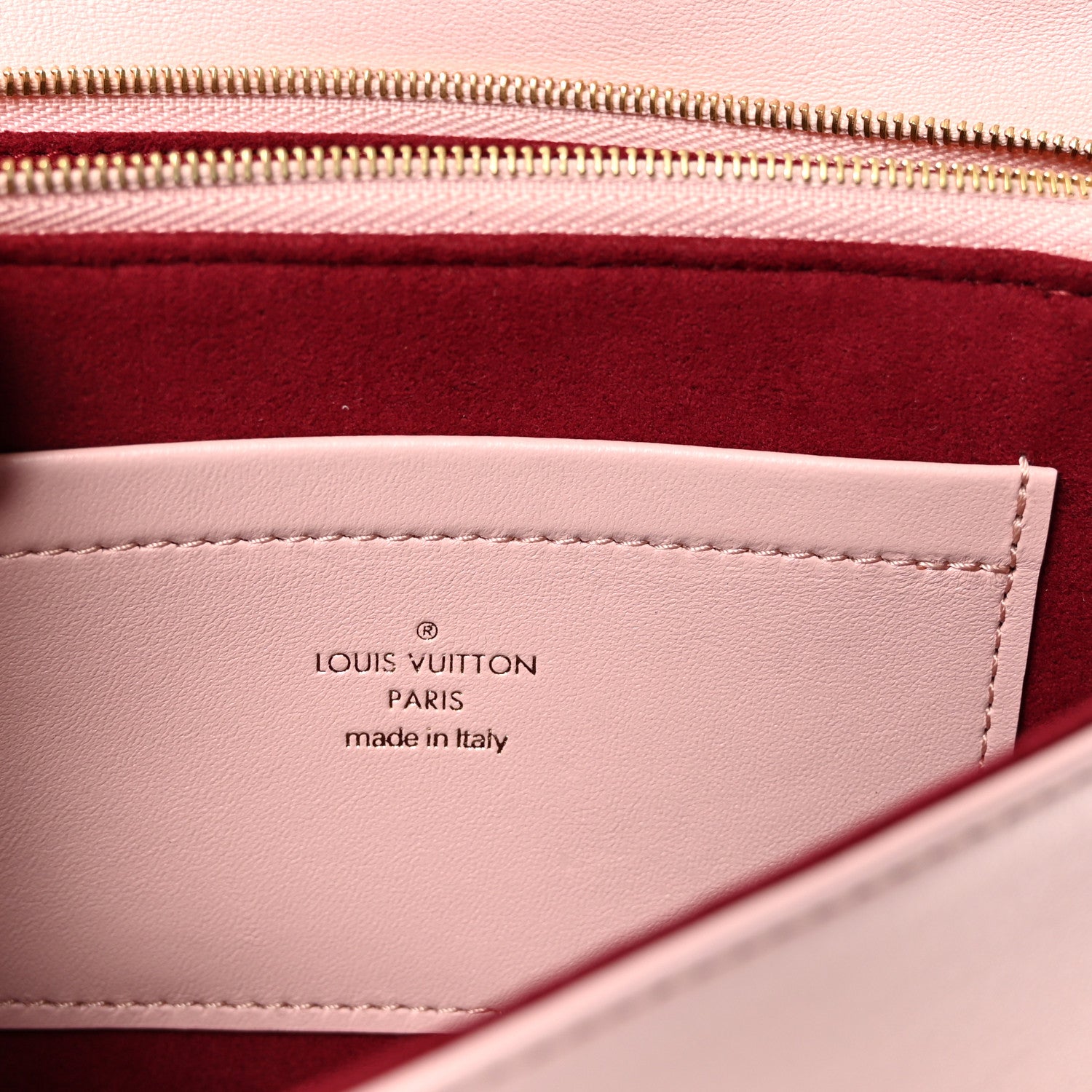 Louis Vuitton Lambskin Embossed Monogram Pochette Coussin Rose 6 of 10