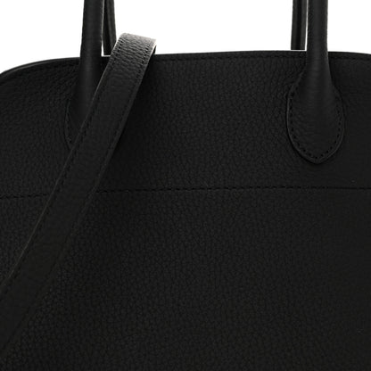 The Row Grained Calfskin Soft Margaux 10 Bag Black 7 of 10