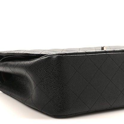 Chanel Caviar Quilted Jumbo Double Flap Black 9 of 10