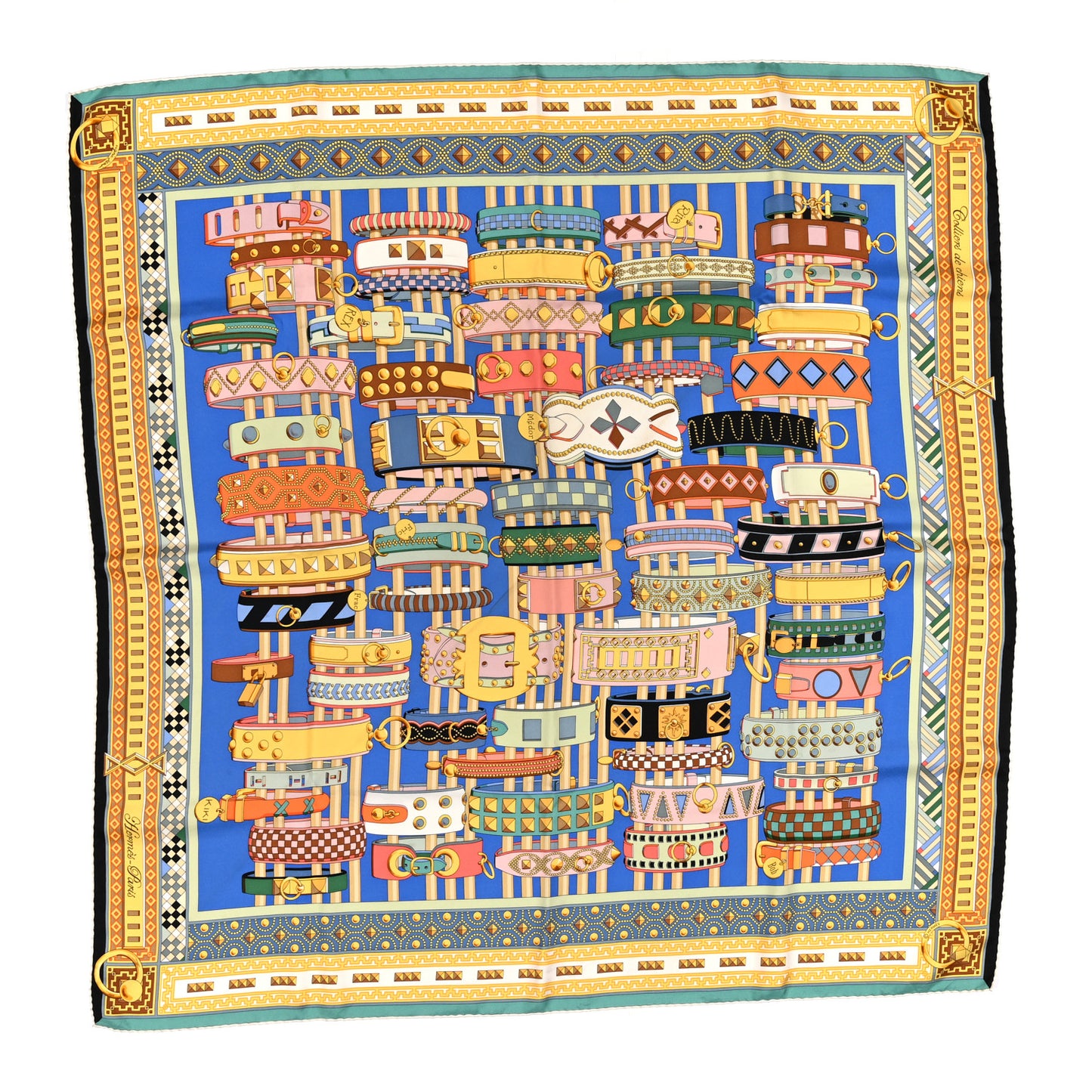 Silk Colliers de Chiens Scarf 90