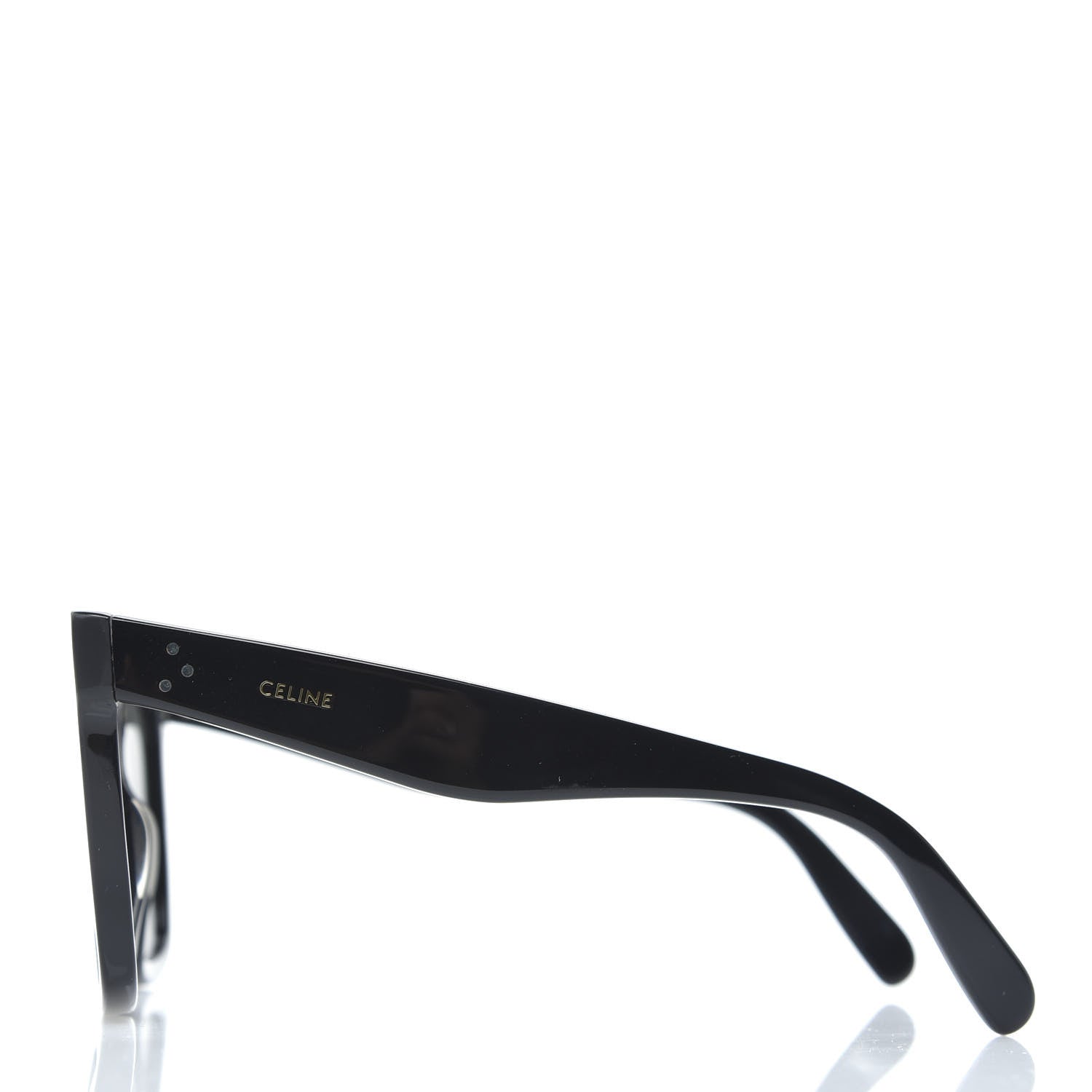 Celine Acetate Polarized Oversized Sunglasses CL4055IN Black 2 of 6