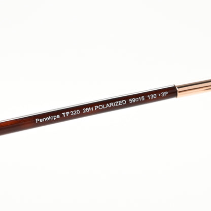 Tom Ford Metal Penelope Vintage Round Sunglasses TF320 Brown 6 of 9