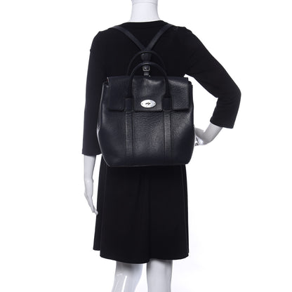Mulberry Classic Grain Calfskin Small Bayswater Backpack Midnight Blue 2 of 11