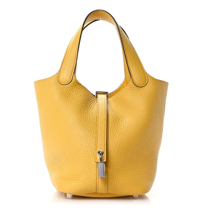Hermes Taurillon Clemence Picotin Lock 18 PM Sun 1 of 10