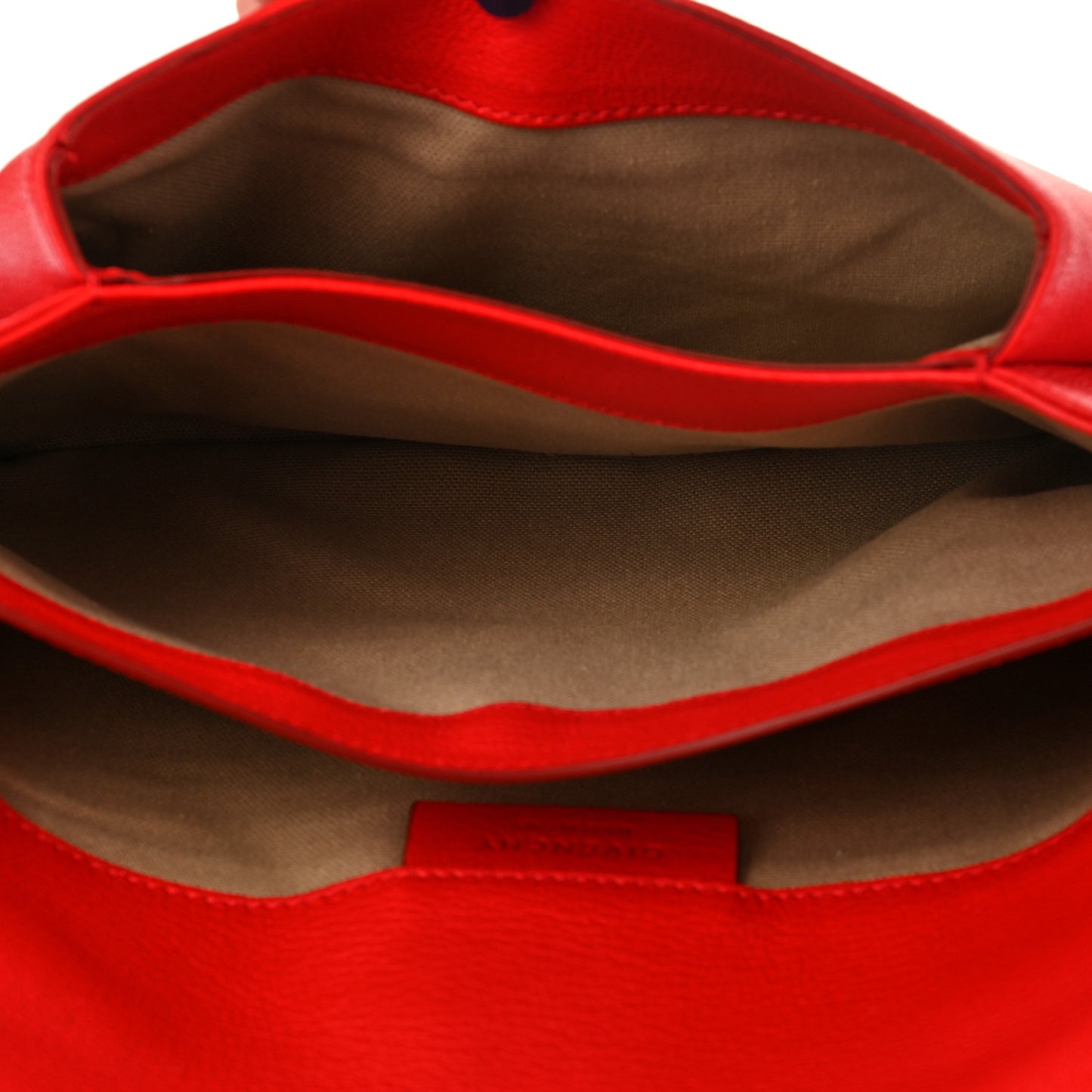 Sugar Goatskin Medium Antigona Envelope Clutch Red
