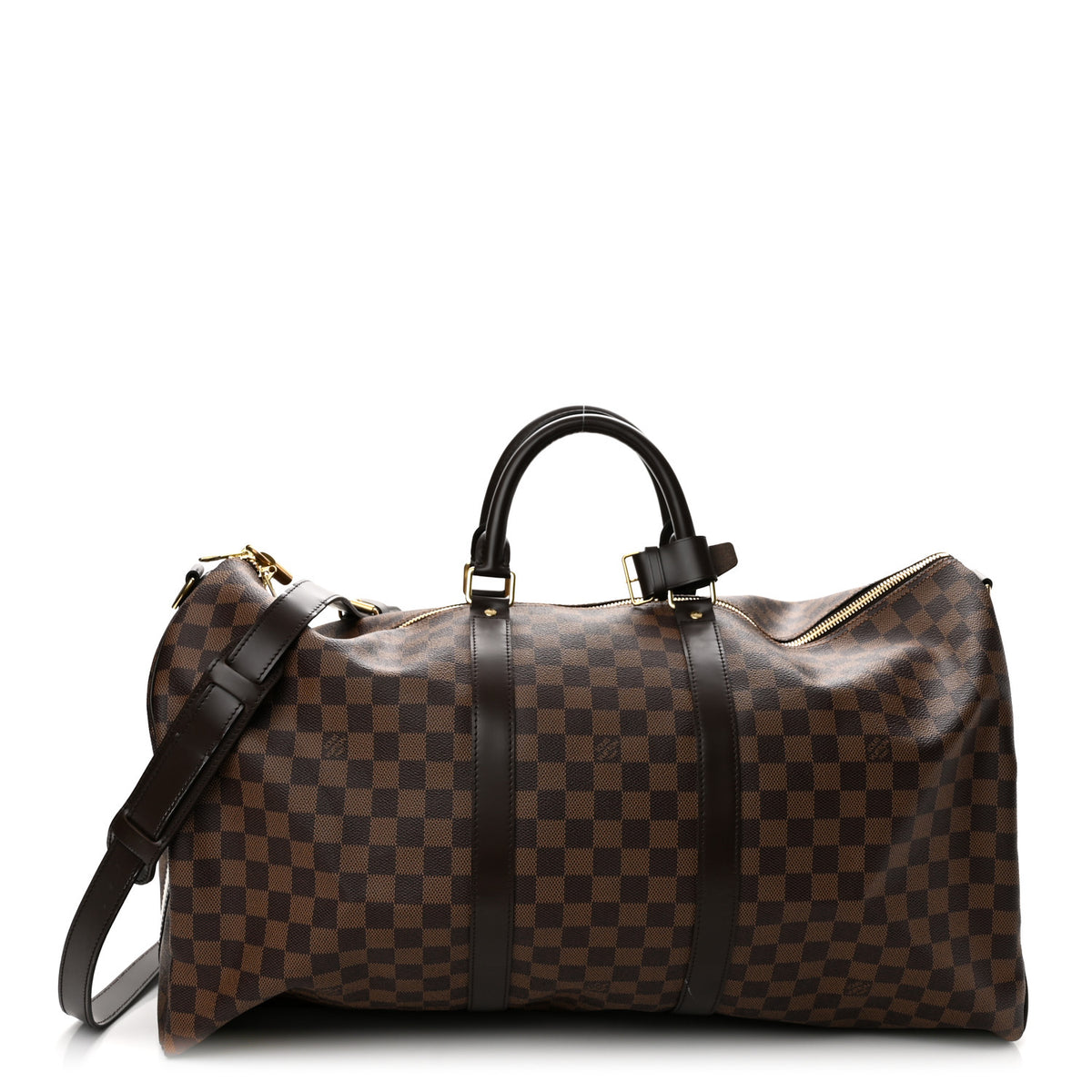 Louis Vuitton Damier Ebene Keepall Bandouliere 55 1 of 10