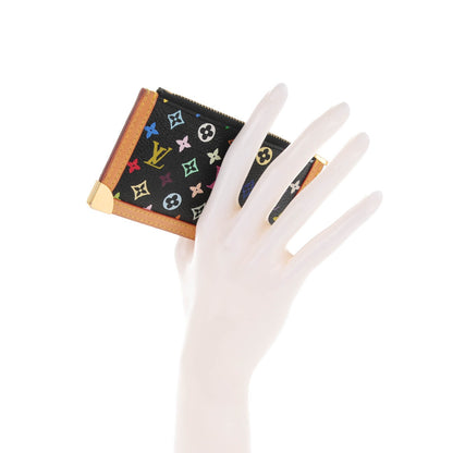 Louis Vuitton Monogram Multicolor Key Pouch Black 2 of 7