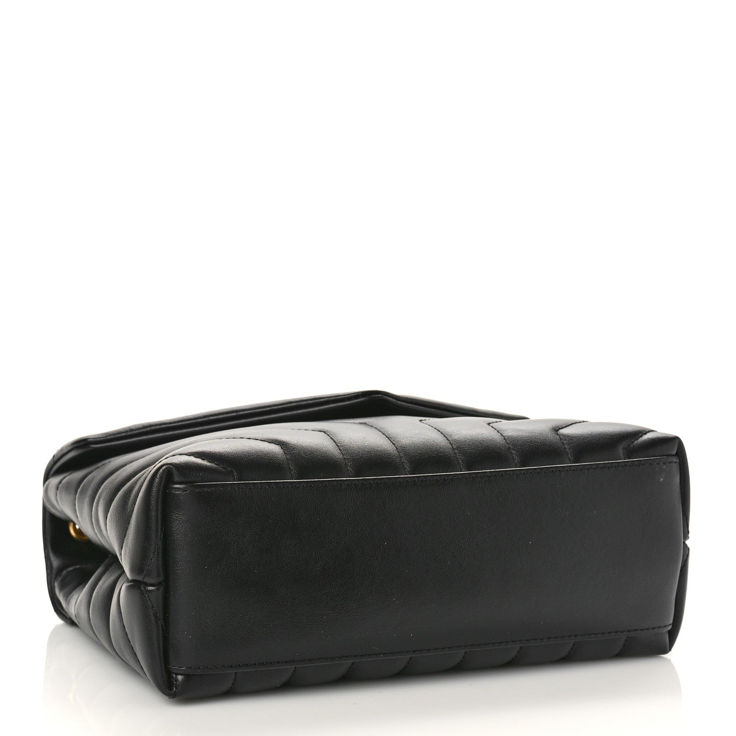 Saint Laurent Calfskin Y Quilted Monogram Small Loulou Chain Satchel Black 4 of 8