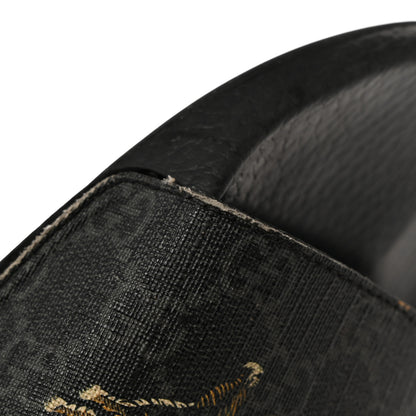 Gucci GG Supreme Monogram Tigers Mens Slide Sandals 10 Black Multicolor 10 of 15